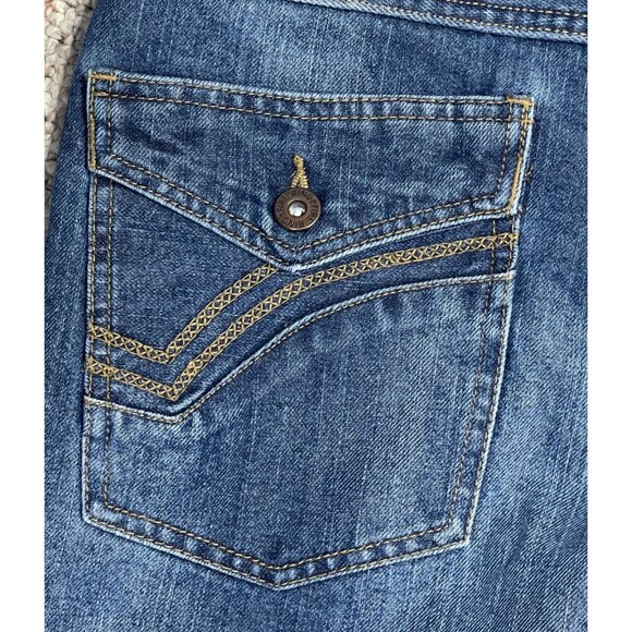 Ring of Fire Boy's Jeans Size 18 Straight Medium Wash Stitched Pockets - Picture 4 of 6
